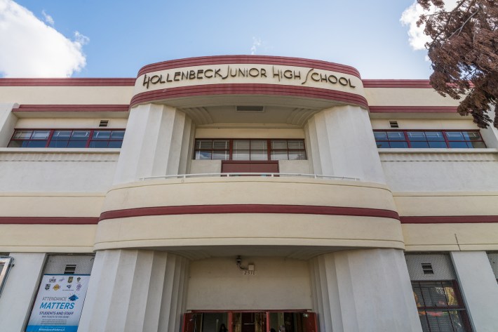 Hollenbeck Middle School. Photo by Jared Cowan for L.A. TACO.